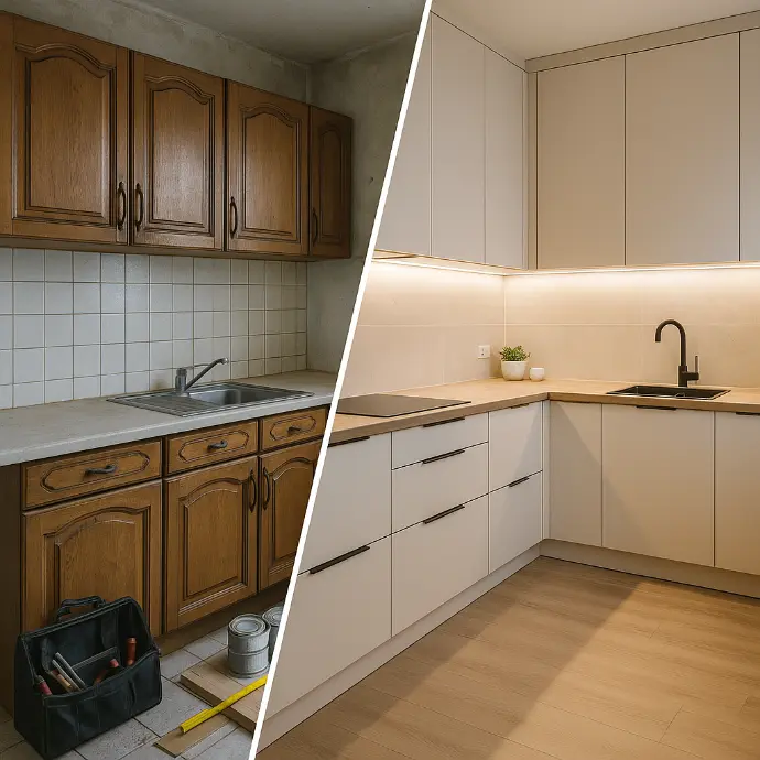 Rénovation de cuisine à groslay